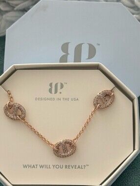 bomb party rose gold necklace